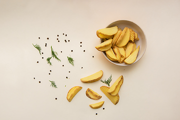 Image showing Crisp golden fried french fries