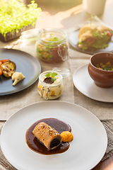 Image showing Dishes on the restaurant table