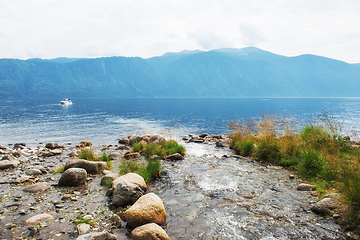 Image showing Teletskoye lake in Altai mountains