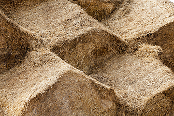 Image showing haystacks with straw