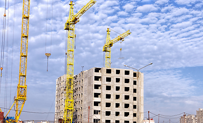 Image showing construction of a new multi-storey building