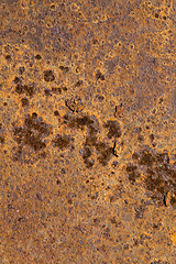 Image showing very rusty orange metal surface