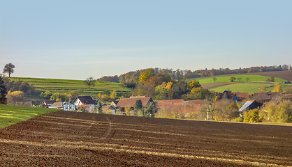 Image showing village at autumn time