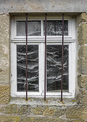 Image showing barred window closeup