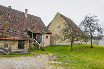 Image showing old farmhouse at autumn time