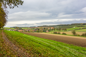 Image showing village at autumn time