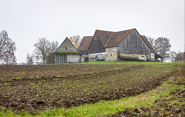 Image showing old farmhouse at autumn time