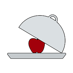 Image showing Icon Of Apple Inside Cloche