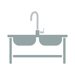 Image showing Double Sink Icon