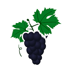 Image showing Icon Of Grape In Ui Colors