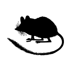 Image showing Marsupial Jerboa Silhouette