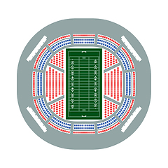 Image showing American Football Stadium Bird\'s-eye View Icon