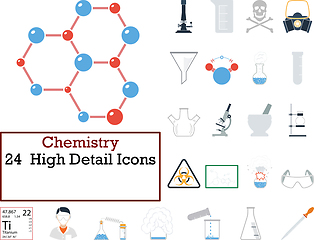 Image showing Chemistry Icon Set