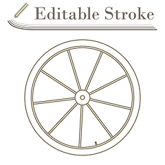 Image showing Bike Wheel Icon