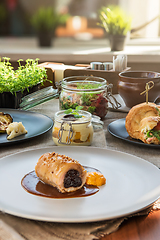 Image showing Dishes on the restaurant table