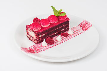 Image showing red velvet cake