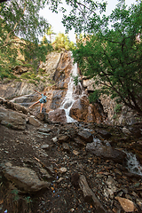 Image showing Waterfall in Altai Mountains