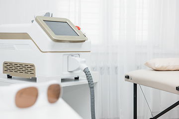 Image showing Room in spa center with laser epilation equipment