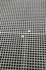 Image showing metal grating for the movement