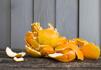 Image showing fresh peel from oranges