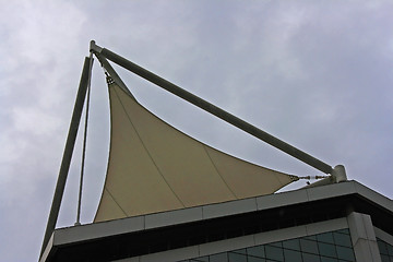 Image showing Detail of a Singapore Skyscraper