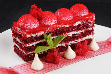 Image showing red velvet cake