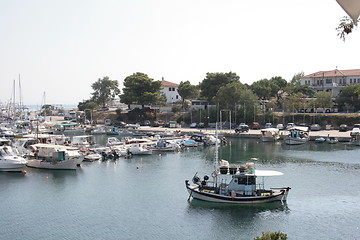 Image showing small fishing port