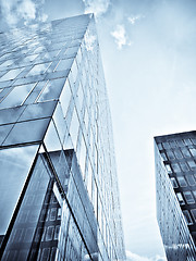 Image showing Blue office building