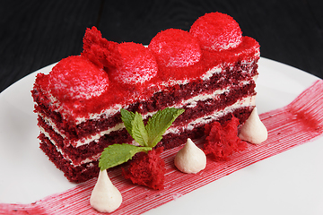 Image showing red velvet cake