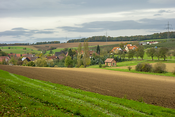 Image showing village at autumn time