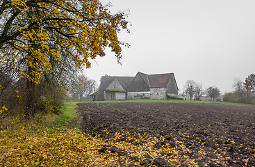 Image showing old farmhouse at autumn time