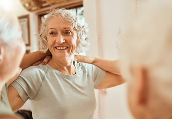 Image showing Teamwork, support circle and senior women together in solidarity, group retirement help and friendship. Team building, trust huddle and collaboration of elderly friends, people or community outreach