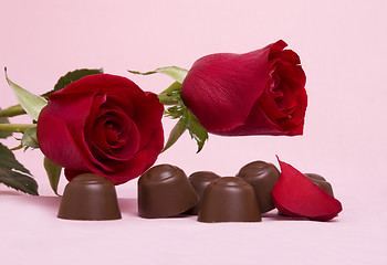 Image showing Roses and Sweets