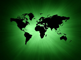 Image showing Green map