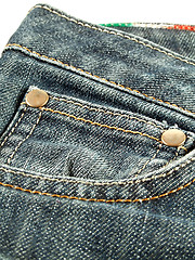 Image showing Jeans closeup
