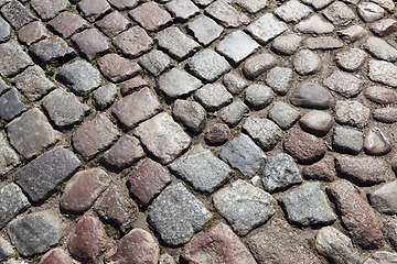 Image showing road made of stones