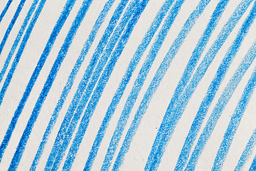 Image showing chaotic blue pencil