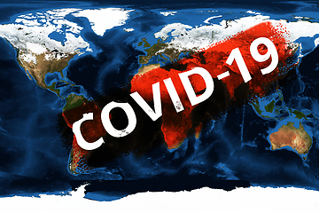 Image showing Pandemic coronavirus worldwide