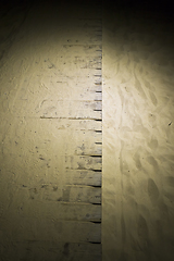 Image showing wavy uneven structure of sand