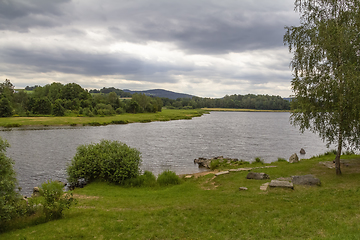 Image showing Idyllic waterside Bavarian Forest scenery