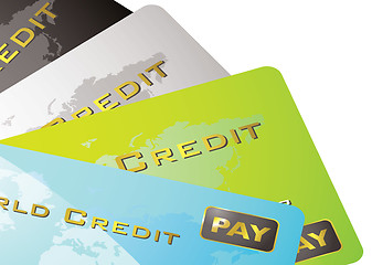 Image showing credit card fan