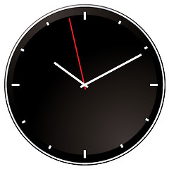 Image showing modern negative clock