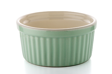 Image showing Green ceramic bowl