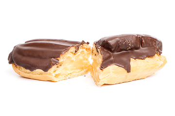 Image showing Chocolate eclair pastry 
