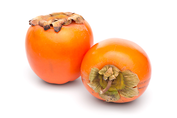 Image showing Persimmon fruits on white 