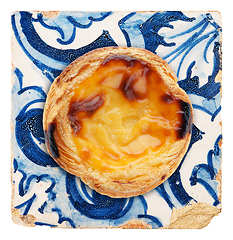 Image showing Portuguese dessert pastel de nata