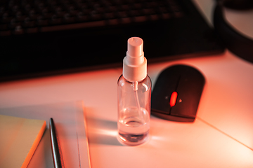 Image showing Sanitizer anti virus spray