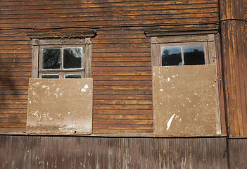 Image showing abandoned old wooden house