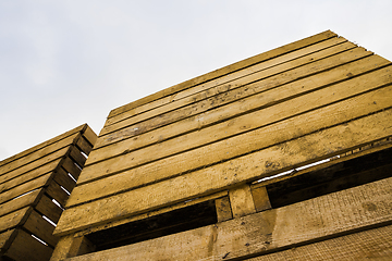 Image showing old wooden boxes