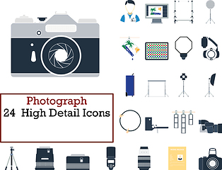 Image showing Photograph Icon Set